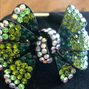 Green Sequined  Hair Tie for Elegant Ponytail